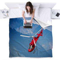 Red Helicopter Blankets 89855584