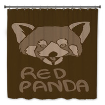 Red Panda Vintage Icon Bath Decor 92577835