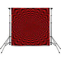 Red Pulse Backdrops 65213629