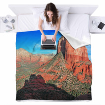 Red Rock Landscape, Sedona Arizona, USA Blankets 63307165