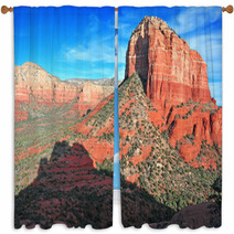 Red Rock Landscape, Sedona Arizona, USA Window Curtains 63307165