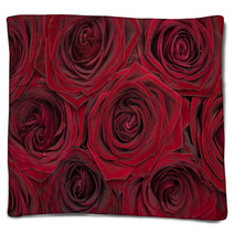 Red Rose Background Blankets 48253647