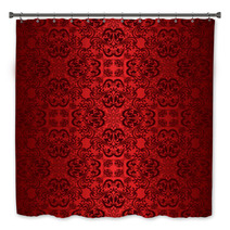 Red Seamless Wallpaper. Bath Decor 48321570