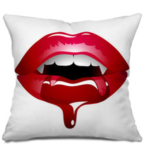 Red Sexy Vampire Lips Pillows 61588777