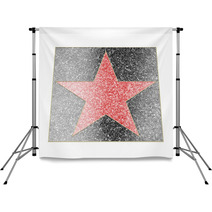 Red Star Plate Backdrops 65961067