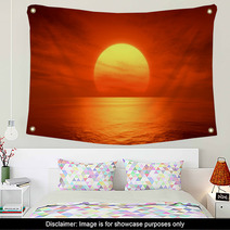 Red Sunset Wall Art 67245954