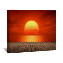 Red Sunset Wall Art 67246020