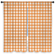 Red Tablecloth Pattern Window Curtains 63870698
