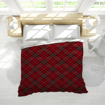 Red tartan wallpaper Bedding 59695109