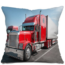 Red US Truck With Chrome Parts Pillows 50113206