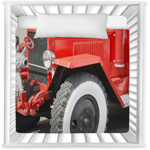 Red Vintage Fire Truck Nursery Decor 27281959