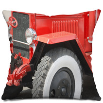 Red Vintage Fire Truck Pillows 27281959