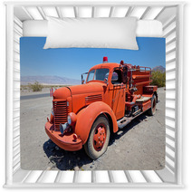 Red Vintage Firefigther's Truck Nursery Decor 34576014
