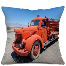 Red Vintage Firefigther's Truck Pillows 34576014