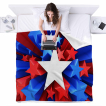 Red, White And Blue Stars Blankets 54903194
