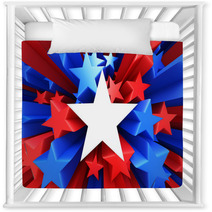 Red, White And Blue Stars Nursery Decor 54903194