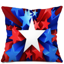 Red, White And Blue Stars Pillows 54903194