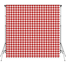 Red-white Houndstooth Background -seamless Backdrops 61174196