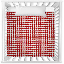 Red-white Houndstooth Background -seamless Nursery Decor 61174196
