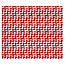 Red-white Houndstooth Background -seamless Rugs 61174196