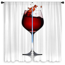 Red Wine Window Curtains 58191644