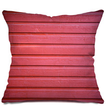Red Wood Background Pillows 65524345