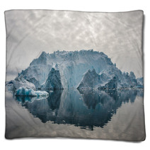 Reflection Of Icebergs In Disko Bay North Greenland Blankets 61004625