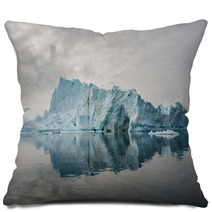 Reflection Of Icebergs In Disko Bay, North Greenland Pillows 61004587