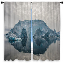 Reflection Of Icebergs In Disko Bay North Greenland Window Curtains 61004625