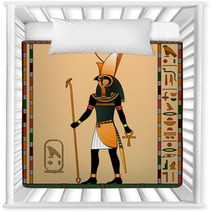 Religion Of Ancient Egypt Horus Is The God Of Heaven Of Royalty The Patron Of The Pharaohs Ancient Egyptian God Horus In The Guise Of A Man With A Falcon Head Vector Illustration Nursery Decor 144464874