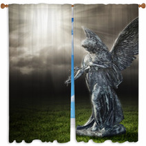 Religious Angel Window Curtains 21576021