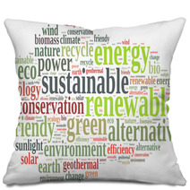 Renewable Energy. Pillows 83572255