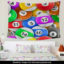 Repeating Pool Balls Wall Art 62521900