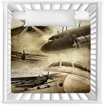 Retro Aviation, Grunge Background Nursery Decor 39253976