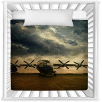 Retro Aviation Grunge Background Nursery Decor 44077096