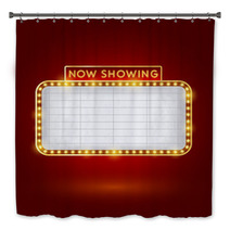 Retro Cinema Sign Bath Decor 65333958