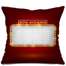 Retro Cinema Sign Pillows 65333958