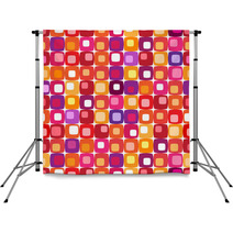 Retro Colorful Square Pattern Backdrops 4556733
