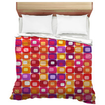 Retro Colorful Square Pattern Bedding 4556733