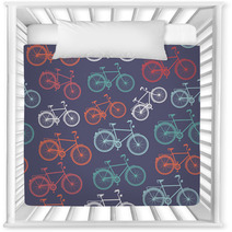 Retro Hipster Bicycle Seamless Pattern. Nursery Decor 55225957