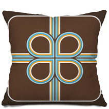 Retro Lines Vector Background Element Pillows 23997303