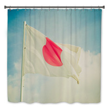 Retro Look Flag Of Japan Bath Decor 66419331