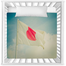 Retro Look Flag Of Japan Nursery Decor 66419331