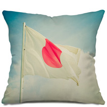 Retro Look Flag Of Japan Pillows 66419331