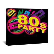 Retro Party Background Wall Art 34575119