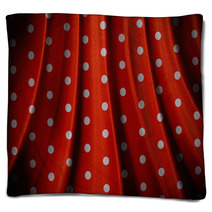 Retro Red Polka Dot Pattern Blankets 68222162