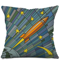 Retro Rocket Pillows 62752675