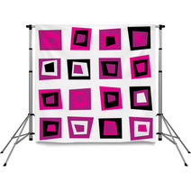 Retro Seamless Background Or Pattern With Pink Squares Backdrops 38603887