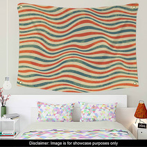 Retro Seamless Striped Pattern Wall Art 51677311