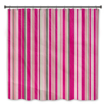 Retro Stripe Pattern In Grey  And Pink Bath Decor 67412119